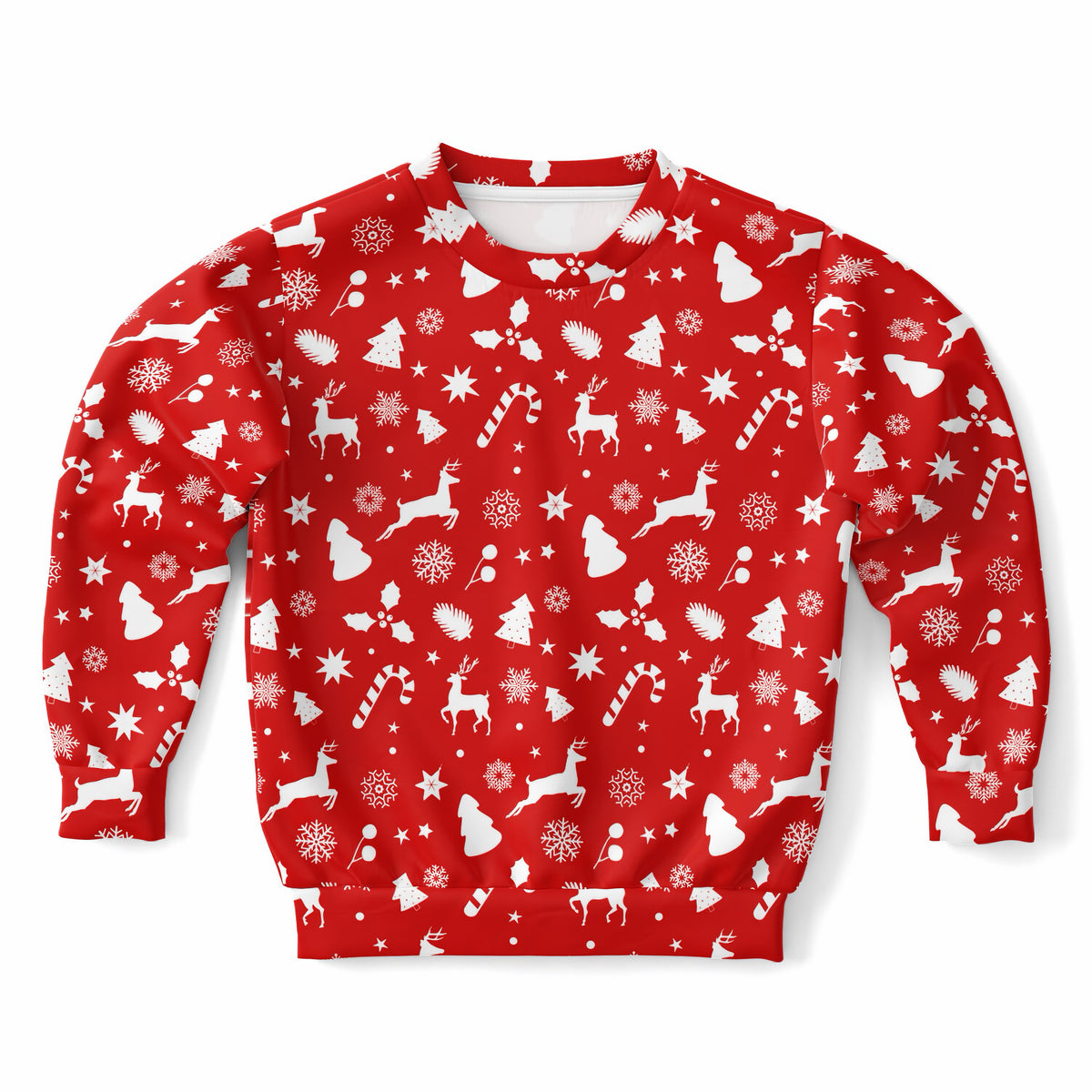 Kids Red Christmas Sweatshirt – Ultra Soft & Stretchy, Cozy Fleece or Lightweight Sports Fabric Sweatshirt – Ultra Soft & Stretchy, Cozy Fleece or Lightweight Sports Fabric