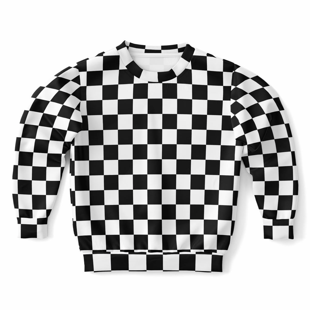 Kids Checkered Sweatshirt – Ultra Soft & Stretchy, Cozy Fleece or Lightweight Sports Fabric Sweatshirt – Ultra Soft & Stretchy, Cozy Fleece or Lightweight Sports Fabric