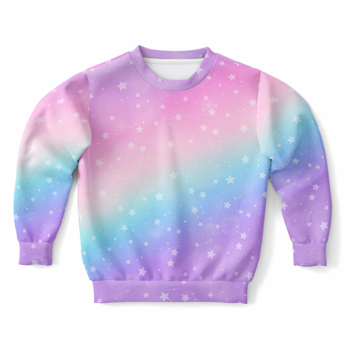 Girls Rainbow Stars Sweatshirt – Ultra Soft & Stretchy, Cozy Fleece or Lightweight Sports Fabric Sweatshirt – Ultra Soft & Stretchy, Cozy Fleece or Lightweight Sports Fabric