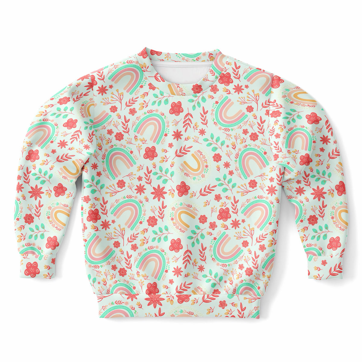Kids Boho Rainbow Sweatshirt – Ultra Soft & Stretchy, Cozy Fleece or Lightweight Sports Fabric Sweatshirt – Ultra Soft & Stretchy, Cozy Fleece or Lightweight Sports Fabric