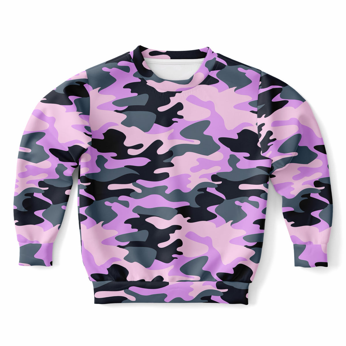 Kids Purple Camouflage Sweatshirt – Ultra Soft & Stretchy, Cozy Fleece or Lightweight Sports Fabric Sweatshirt – Ultra Soft & Stretchy, Cozy Fleece or Lightweight Sports Fabric