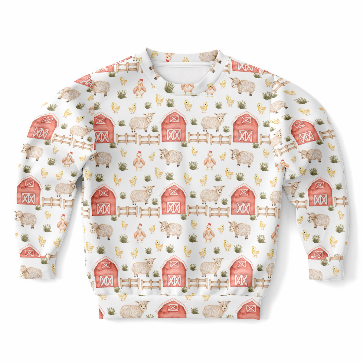 Kids Farm Animal Sweatshirt – Ultra Soft & Stretchy, Cozy Fleece or Lightweight Sports Fabric Sweatshirt – Ultra Soft & Stretchy, Cozy Fleece or Lightweight Sports Fabric