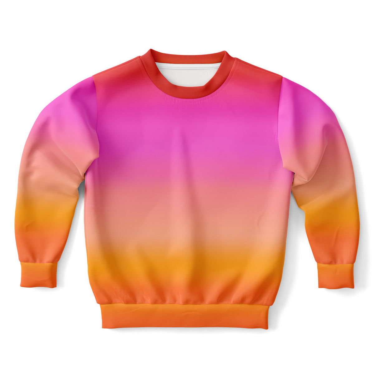 Kids Sunset Ombre Sweatshirt – Ultra Soft & Stretchy, Cozy Fleece or Lightweight Sports Fabric Sweatshirt – Ultra Soft & Stretchy, Cozy Fleece or Lightweight Sports Fabric
