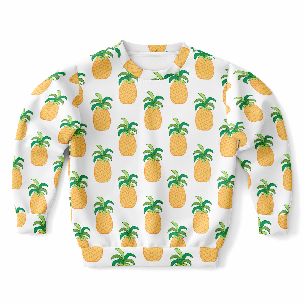 Kids Pineapple Sweatshirt – Ultra Soft & Stretchy, Cozy Fleece or Lightweight Sports Fabric Sweatshirt – Ultra Soft & Stretchy, Cozy Fleece or Lightweight Sports Fabric