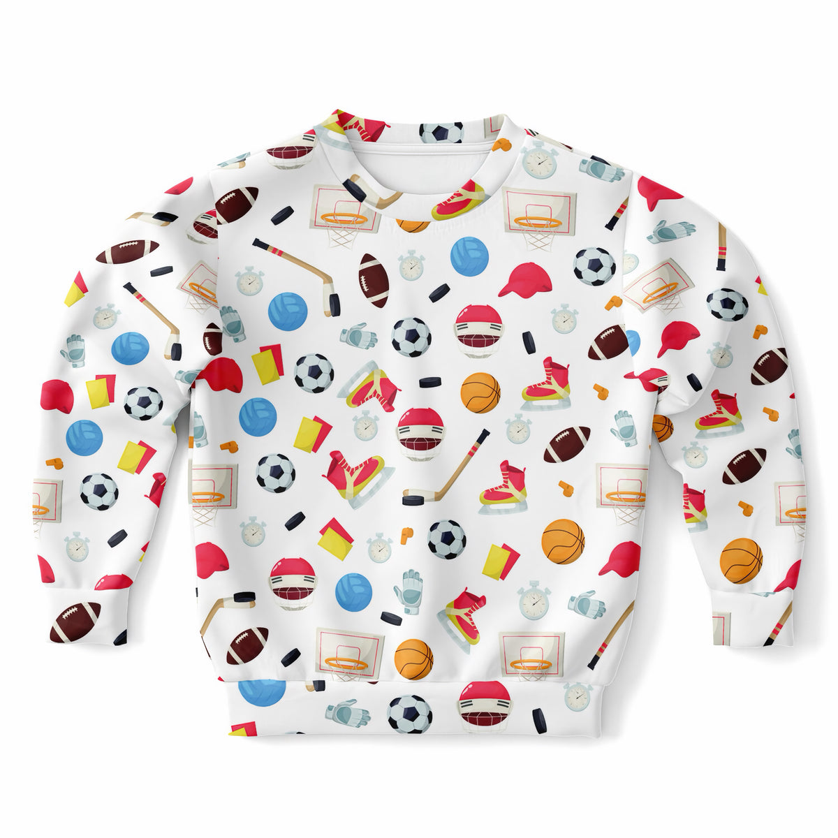 Kids Sports Themed Sweatshirt – Ultra Soft & Stretchy, Cozy Fleece or Lightweight Sports Fabric Sweatshirt – Ultra Soft & Stretchy, Cozy Fleece or Lightweight Sports Fabric