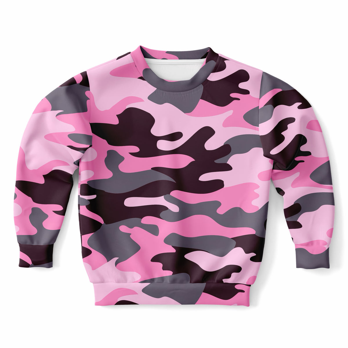 Girls Pink Camouflage Sweatshirt – Ultra Soft & Stretchy, Cozy Fleece or Lightweight Sports Fabric Sweatshirt – Ultra Soft & Stretchy, Cozy Fleece or Lightweight Sports Fabric