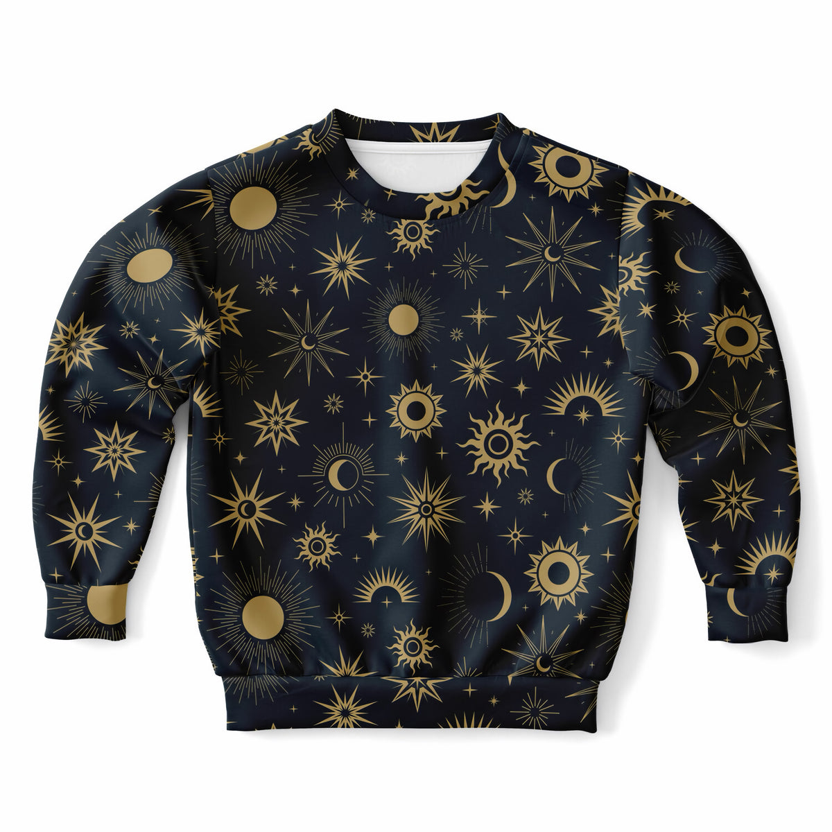 Kids Celestial Sun & Moon Sweatshirt – Ultra Soft & Stretchy, Cozy Fleece or Lightweight Sports Fabric Sweatshirt – Ultra Soft & Stretchy, Cozy Fleece or Lightweight Sports Fabric