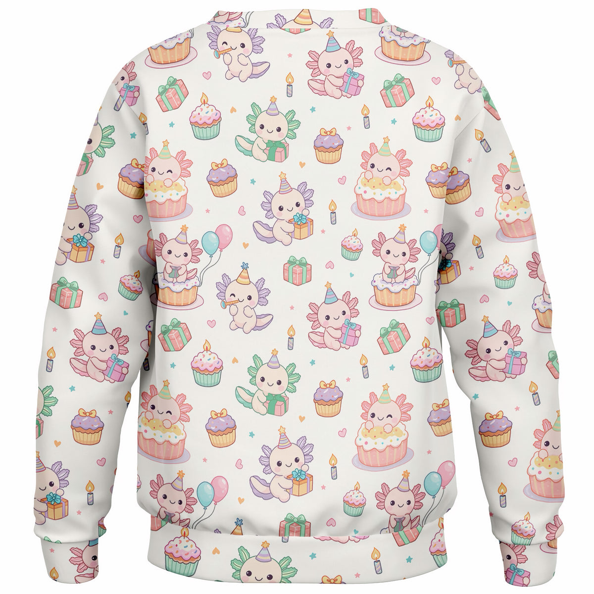 Kids Axolotl Birthday Sweatshirt – Ultra Soft & Stretchy, Cozy Fleece or Lightweight Sports Fabric Sweatshirt – Ultra Soft & Stretchy, Cozy Fleece or Lightweight Sports Fabric