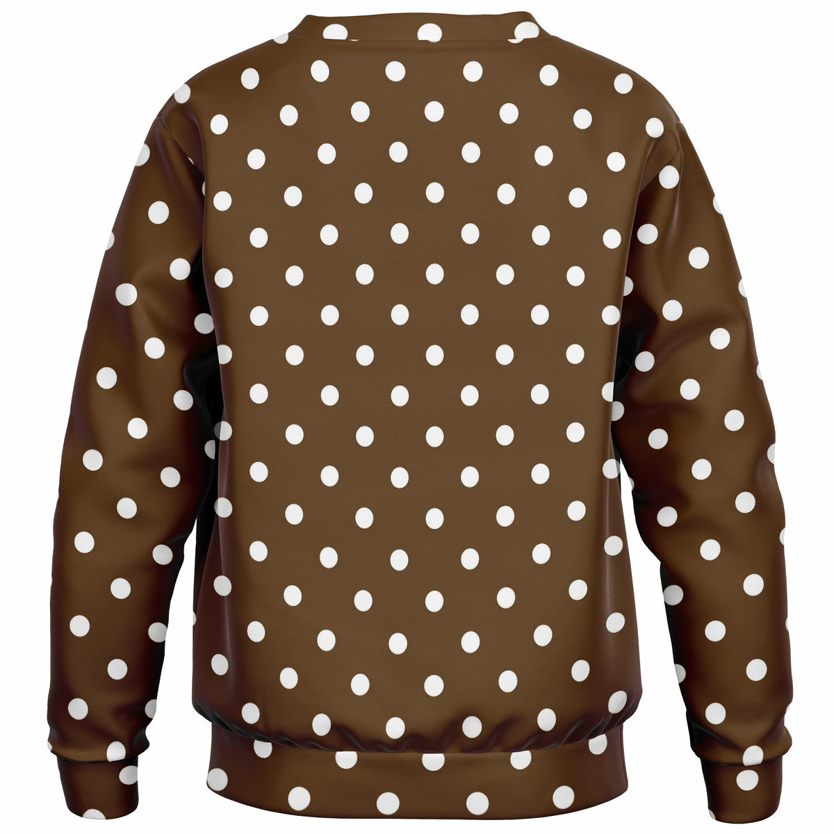 Kids Brown Polka Dot Sweatshirt – Ultra Soft & Stretchy, Cozy Fleece or Lightweight Sports Fabric Sweatshirt – Ultra Soft & Stretchy, Cozy Fleece or Lightweight Sports Fabric