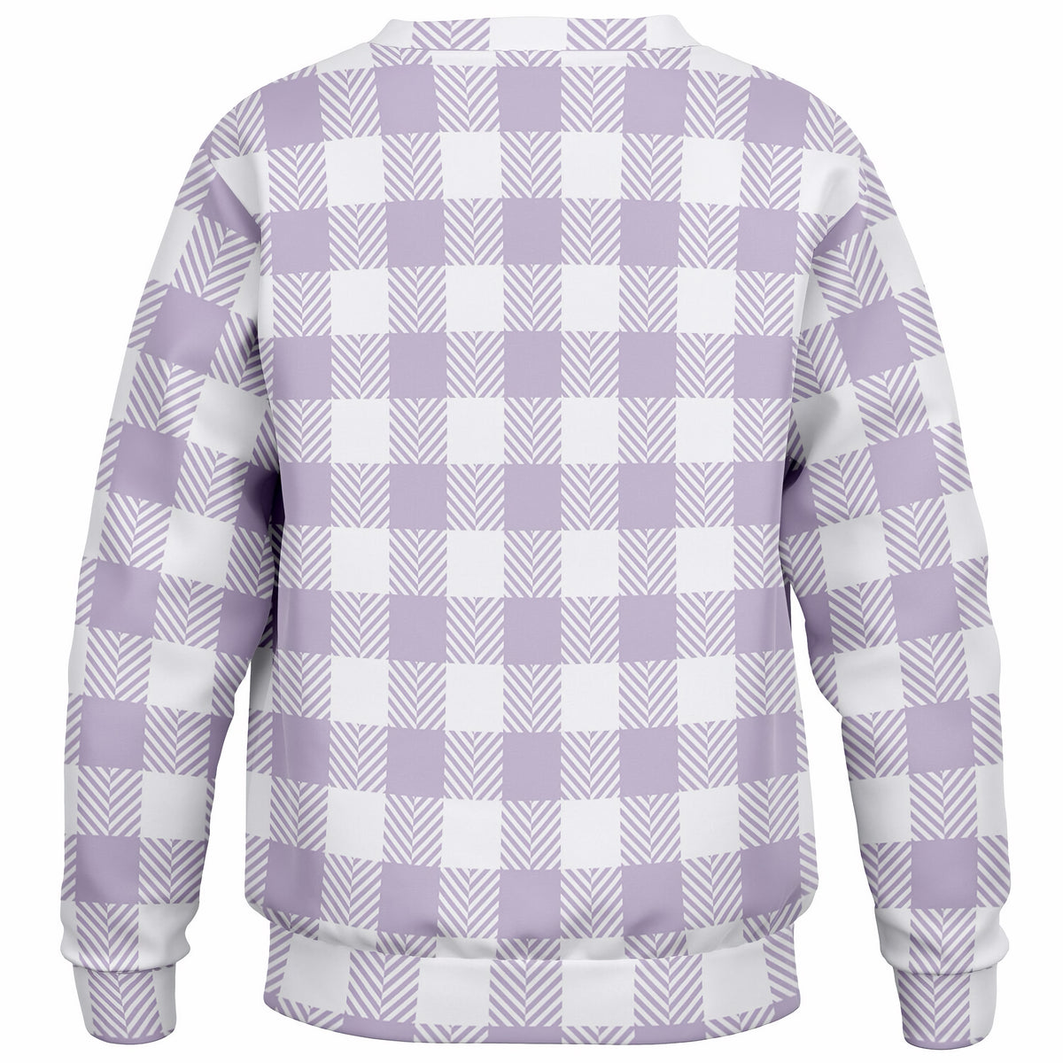Girls Lavender Purple Gingham Sweatshirt – Ultra Soft & Stretchy, Cozy Fleece or Lightweight Sports Fabric Sweatshirt – Ultra Soft & Stretchy, Cozy Fleece or Lightweight Sports Fabric