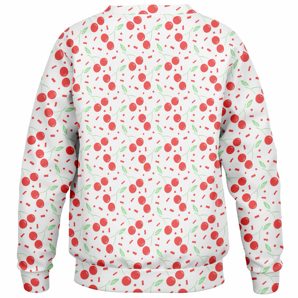Girls Cute Cherry Sweatshirt – Ultra Soft & Stretchy, Cozy Fleece or Lightweight Sports Fabric Sweatshirt – Ultra Soft & Stretchy, Cozy Fleece or Lightweight Sports Fabric