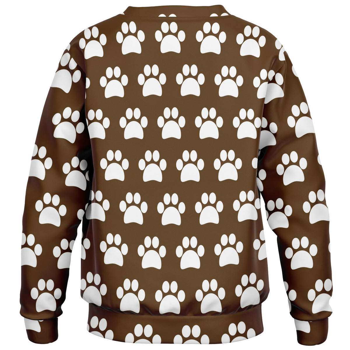 Kids Brown Paw Print Sweatshirt – Ultra Soft & Stretchy, Cozy Fleece or Lightweight Sports Fabric Sweatshirt – Ultra Soft & Stretchy, Cozy Fleece or Lightweight Sports Fabric