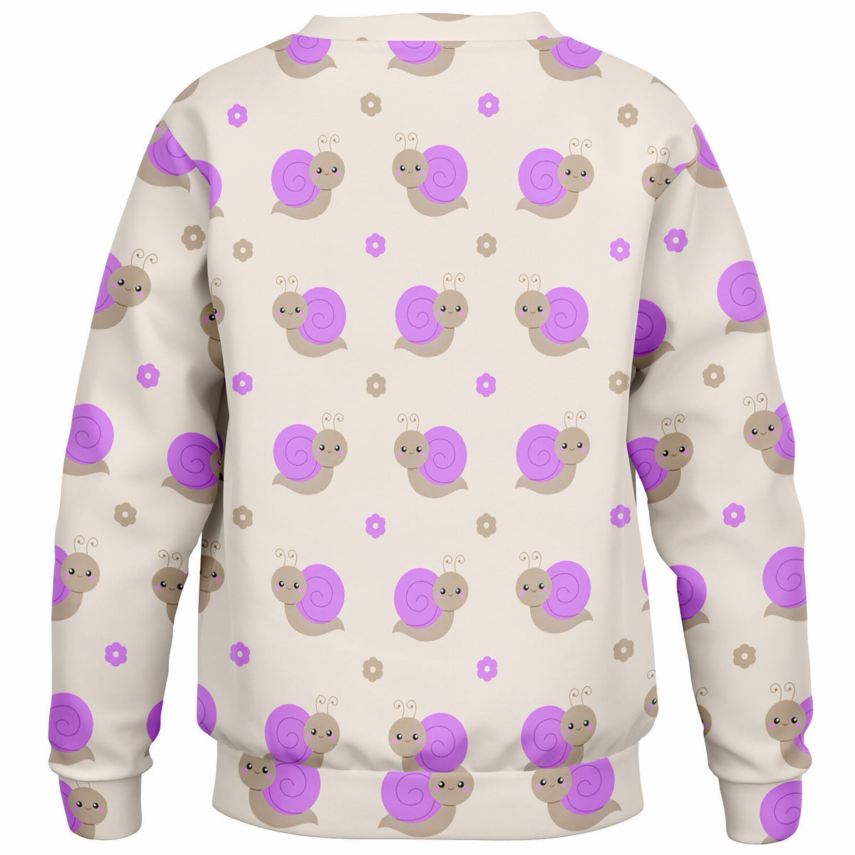 Girls Purple Snail Sweatshirt – Ultra Soft & Stretchy, Cozy Fleece or Lightweight Sports Fabric Sweatshirt – Ultra Soft & Stretchy, Cozy Fleece or Lightweight Sports Fabric