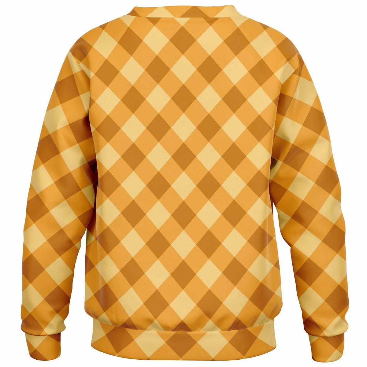 Kids Orange Gingham Sweatshirt – Ultra Soft & Stretchy, Cozy Fleece or Lightweight Sports Fabric Sweatshirt – Ultra Soft & Stretchy, Cozy Fleece or Lightweight Sports Fabric
