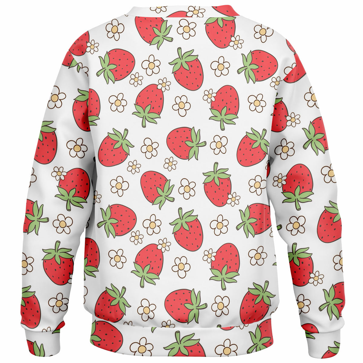 Girls Strawberry & Daisy Sweatshirt – Ultra Soft & Stretchy, Cozy Fleece or Lightweight Sports Fabric Sweatshirt – Ultra Soft & Stretchy, Cozy Fleece or Lightweight Sports Fabric