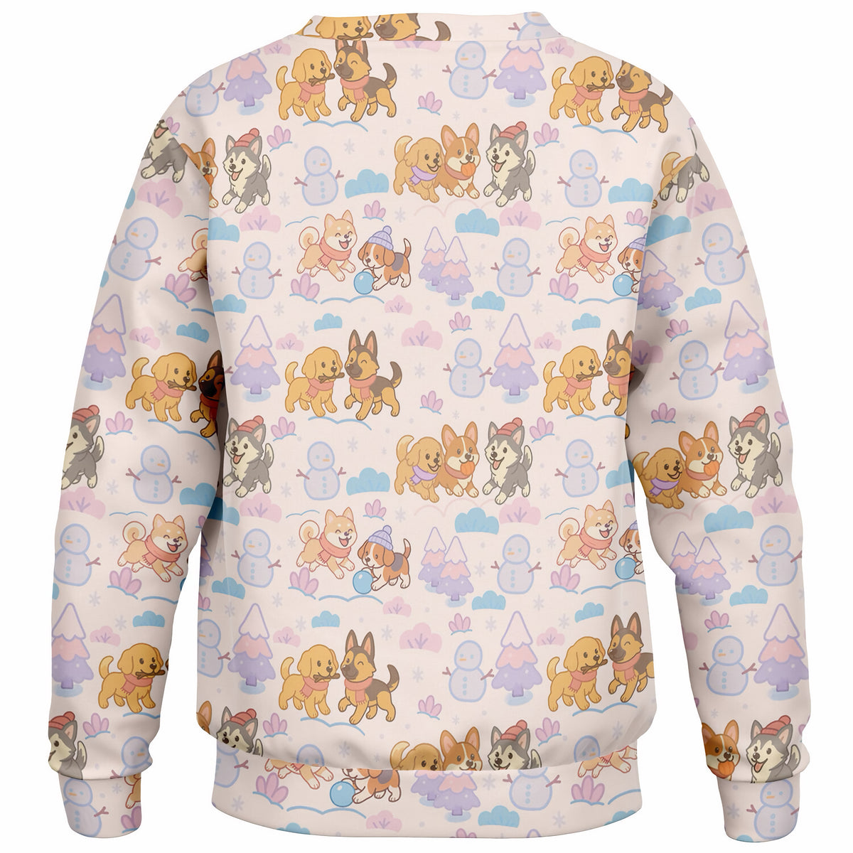 Kids Cute Winter Puppies Sweatshirt – Ultra Soft & Stretchy, Cozy Fleece or Lightweight Sports Fabric Sweatshirt – Ultra Soft & Stretchy, Cozy Fleece or Lightweight Sports Fabric