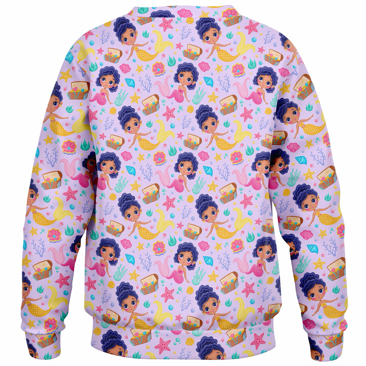 Girls Cute Underwater Mermaid Sweatshirt – Ultra Soft & Stretchy, Cozy Fleece or Lightweight Sports Fabric Sweatshirt – Ultra Soft & Stretchy, Cozy Fleece or Lightweight Sports Fabric
