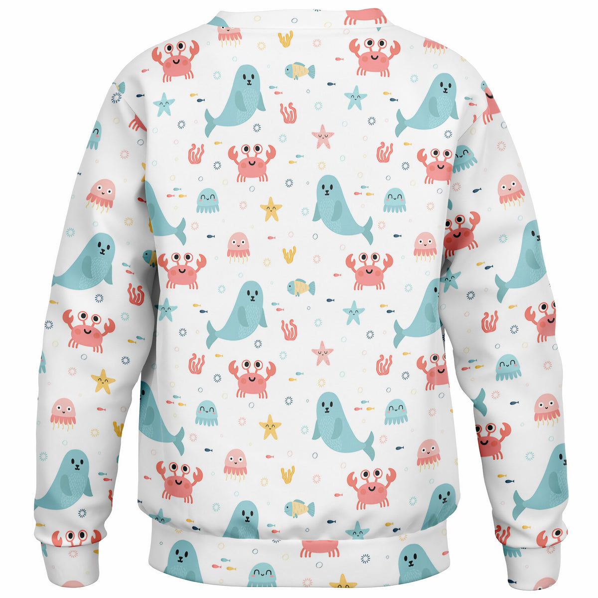 Kids Cute Ocean Animals Sweatshirt – Ultra Soft & Stretchy, Cozy Fleece or Lightweight Sports Fabric Sweatshirt – Ultra Soft & Stretchy, Cozy Fleece or Lightweight Sports Fabric