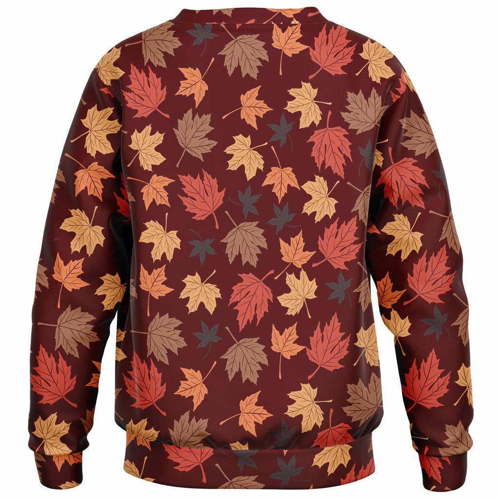 Kids Autumn Leaves Sweatshirt – Ultra Soft & Stretchy, Cozy Fleece or Lightweight Sports Fabric Sweatshirt – Ultra Soft & Stretchy, Cozy Fleece or Lightweight Sports Fabric
