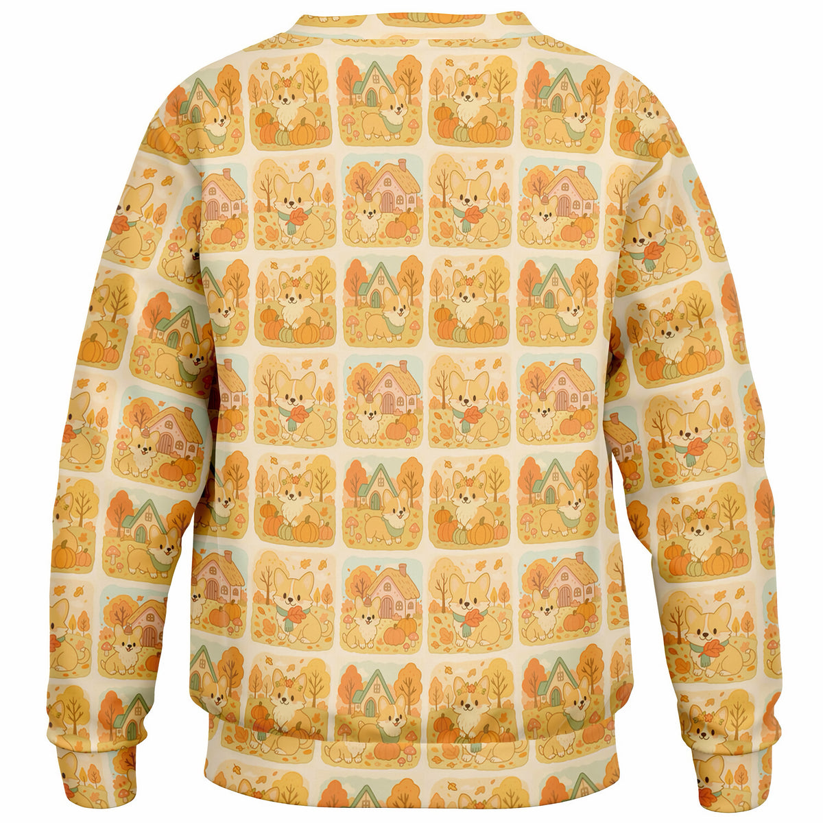 Kids Autumn Corgi Dog Sweatshirt – Ultra Soft & Stretchy, Cozy Fleece or Lightweight Sports Fabric Sweatshirt – Ultra Soft & Stretchy, Cozy Fleece or Lightweight Sports Fabric