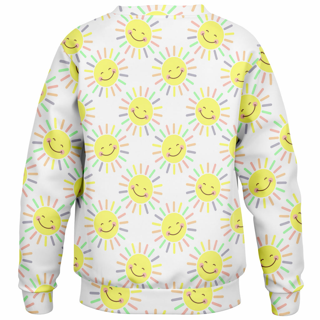 Kids Happy Sunshine Sweatshirt – Ultra Soft & Stretchy, Cozy Fleece or Lightweight Sports Fabric Sweatshirt – Ultra Soft & Stretchy, Cozy Fleece or Lightweight Sports Fabric