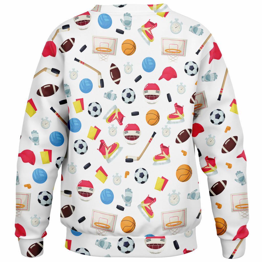 Kids Sports Themed Sweatshirt – Ultra Soft & Stretchy, Cozy Fleece or Lightweight Sports Fabric Sweatshirt – Ultra Soft & Stretchy, Cozy Fleece or Lightweight Sports Fabric