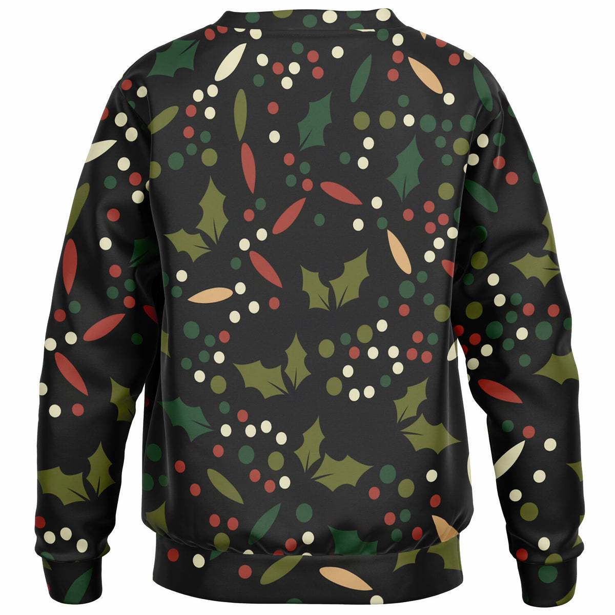 Kids Christmas Holly Berry Sweatshirt – Ultra Soft & Stretchy, Cozy Fleece or Lightweight Sports Fabric Sweatshirt – Ultra Soft & Stretchy, Cozy Fleece or Lightweight Sports Fabric