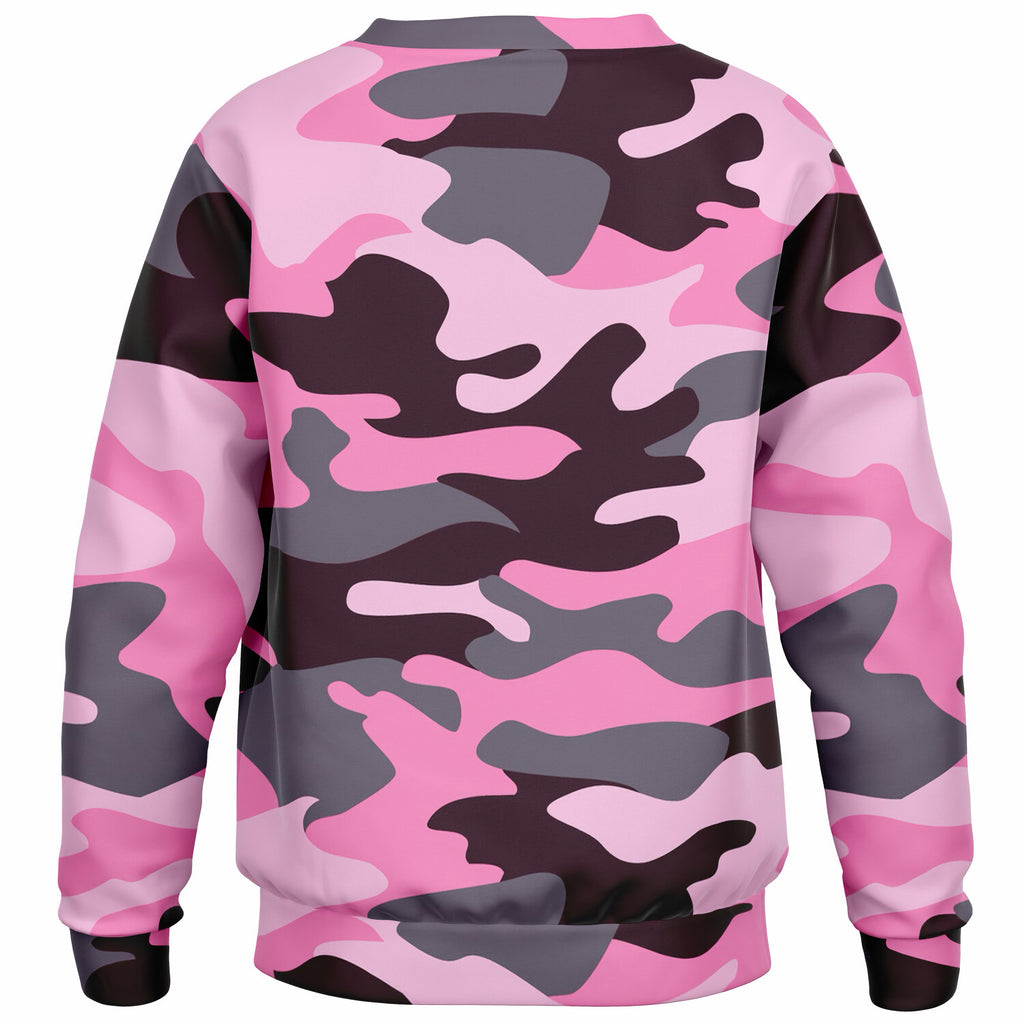 Girls Pink Camouflage Sweatshirt – Ultra Soft & Stretchy, Cozy Fleece or Lightweight Sports Fabric Sweatshirt – Ultra Soft & Stretchy, Cozy Fleece or Lightweight Sports Fabric