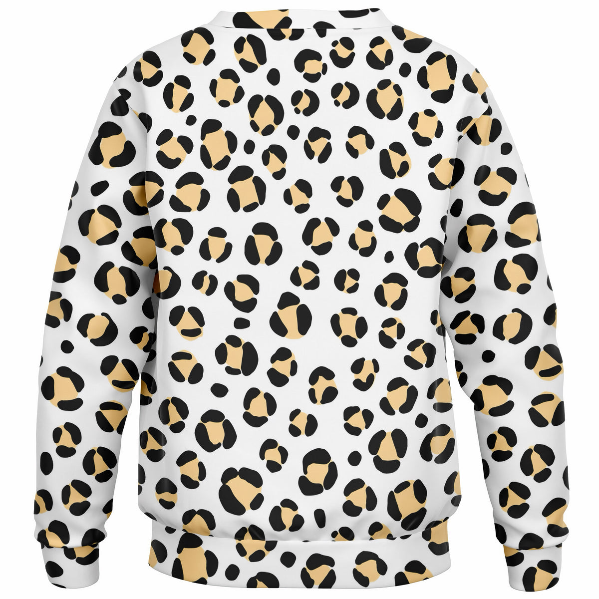 Kids Black & Tan Leopard Print Sweatshirt – Ultra Soft & Stretchy, Cozy Fleece or Lightweight Sports Fabric Sweatshirt – Ultra Soft & Stretchy, Cozy Fleece or Lightweight Sports Fabric
