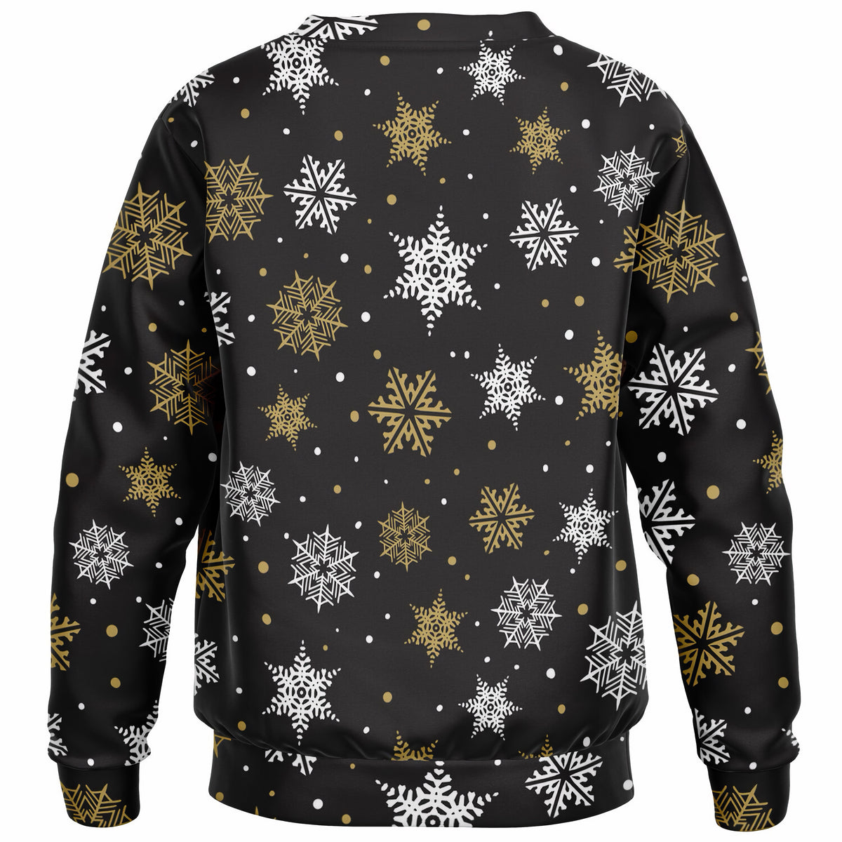 Kids Gold Snowflake Christmas Sweatshirt – Ultra Soft & Stretchy, Cozy Fleece or Lightweight Sports Fabric Sweatshirt – Ultra Soft & Stretchy, Cozy Fleece or Lightweight Sports Fabric