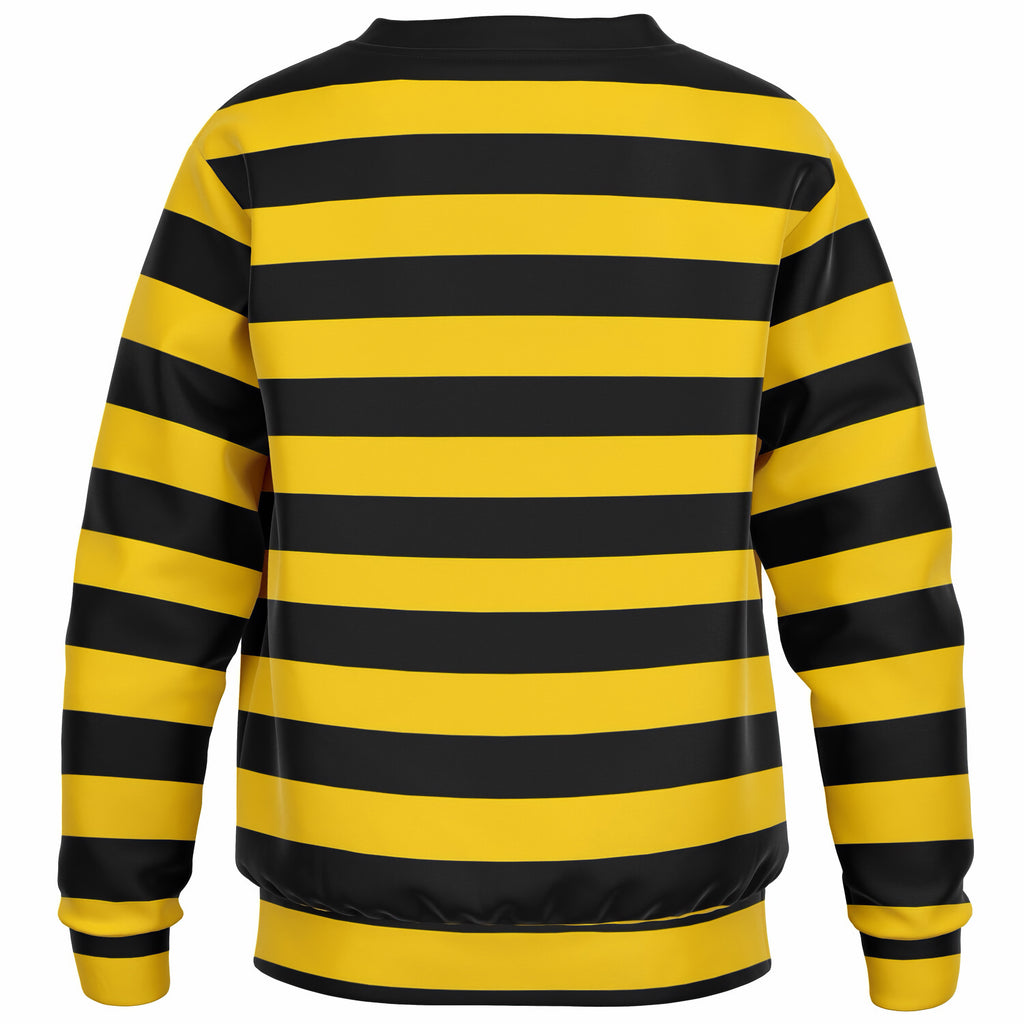 Kids Bee Stripe Sweatshirt – Ultra Soft & Stretchy, Cozy Fleece or Lightweight Sports Fabric Sweatshirt – Ultra Soft & Stretchy, Cozy Fleece or Lightweight Sports Fabric