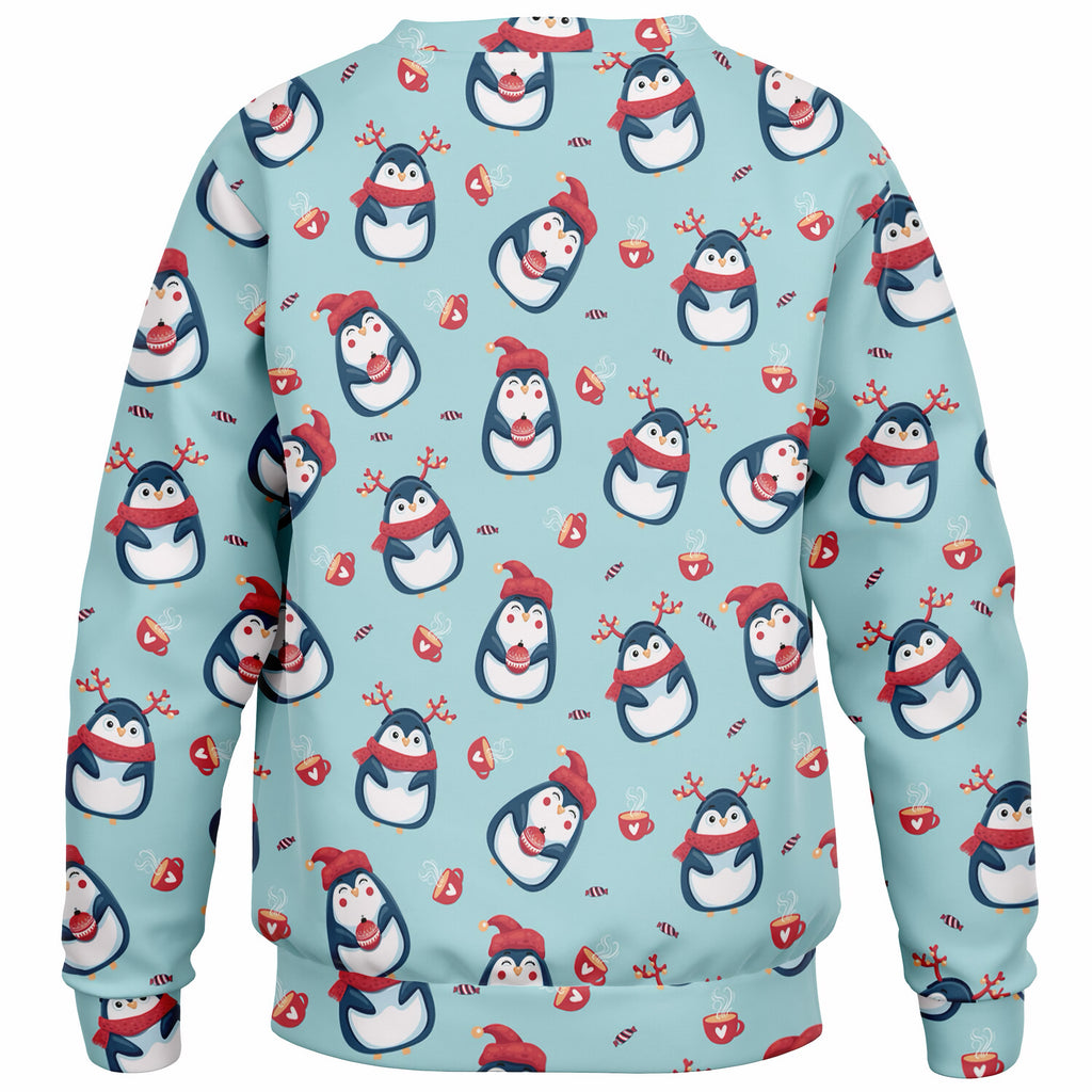 Kids Reindeer Penguin Sweatshirt – Ultra Soft & Stretchy, Cozy Fleece or Lightweight Sports Fabric Sweatshirt – Ultra Soft & Stretchy, Cozy Fleece or Lightweight Sports Fabric