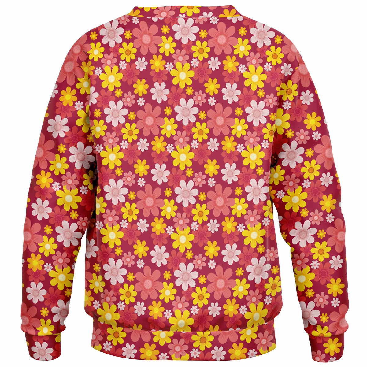 Kids Red Floral Sweatshirt – Ultra Soft & Stretchy, Cozy Fleece or Lightweight Sports Fabric Sweatshirt – Ultra Soft & Stretchy, Cozy Fleece or Lightweight Sports Fabric