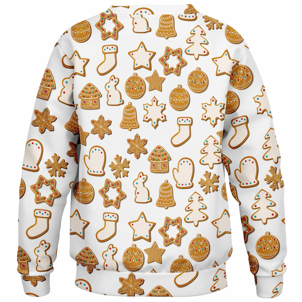 Kids Christmas Gingerbread Cookie Sweatshirt – Ultra Soft & Stretchy, Cozy Fleece or Lightweight Sports Fabric Sweatshirt – Ultra Soft & Stretchy, Cozy Fleece or Lightweight Sports Fabric
