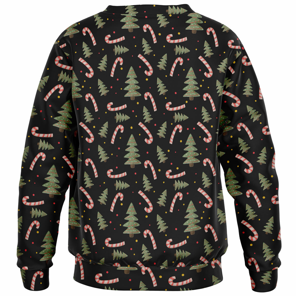 Kids Christmas Tree & Candy Cane Sweatshirt – Ultra Soft & Stretchy, Cozy Fleece or Lightweight Sports Fabric Sweatshirt – Ultra Soft & Stretchy, Cozy Fleece or Lightweight Sports Fabric