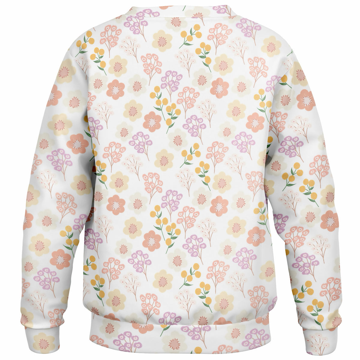 Girls Pastel Wildflower Sweatshirt – Ultra Soft & Stretchy, Cozy Fleece or Lightweight Sports Fabric Sweatshirt – Ultra Soft & Stretchy, Cozy Fleece or Lightweight Sports Fabric