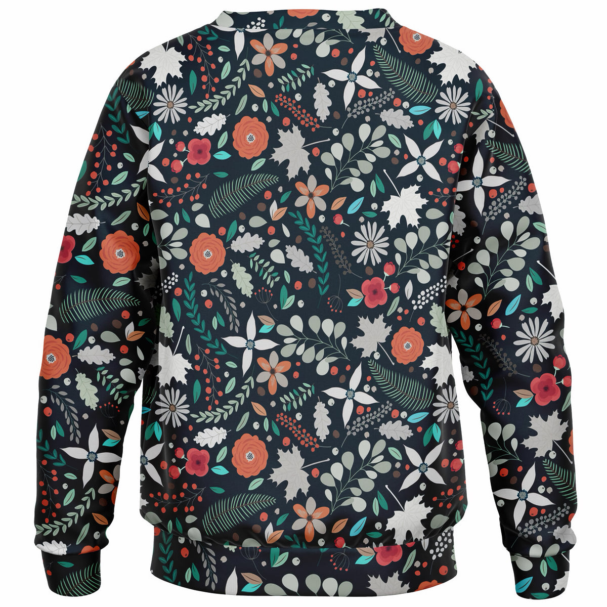 Girls Dark Floral Sweatshirt – Ultra Soft & Stretchy, Cozy Fleece or Lightweight Sports Fabric Sweatshirt – Ultra Soft & Stretchy, Cozy Fleece or Lightweight Sports Fabric