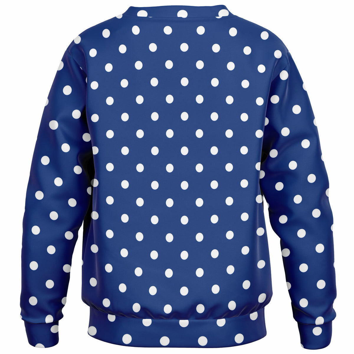 Kids Navy Blue Polka Dot Sweatshirt – Ultra Soft & Stretchy, Cozy Fleece or Lightweight Sports Fabric Sweatshirt – Ultra Soft & Stretchy, Cozy Fleece or Lightweight Sports Fabric
