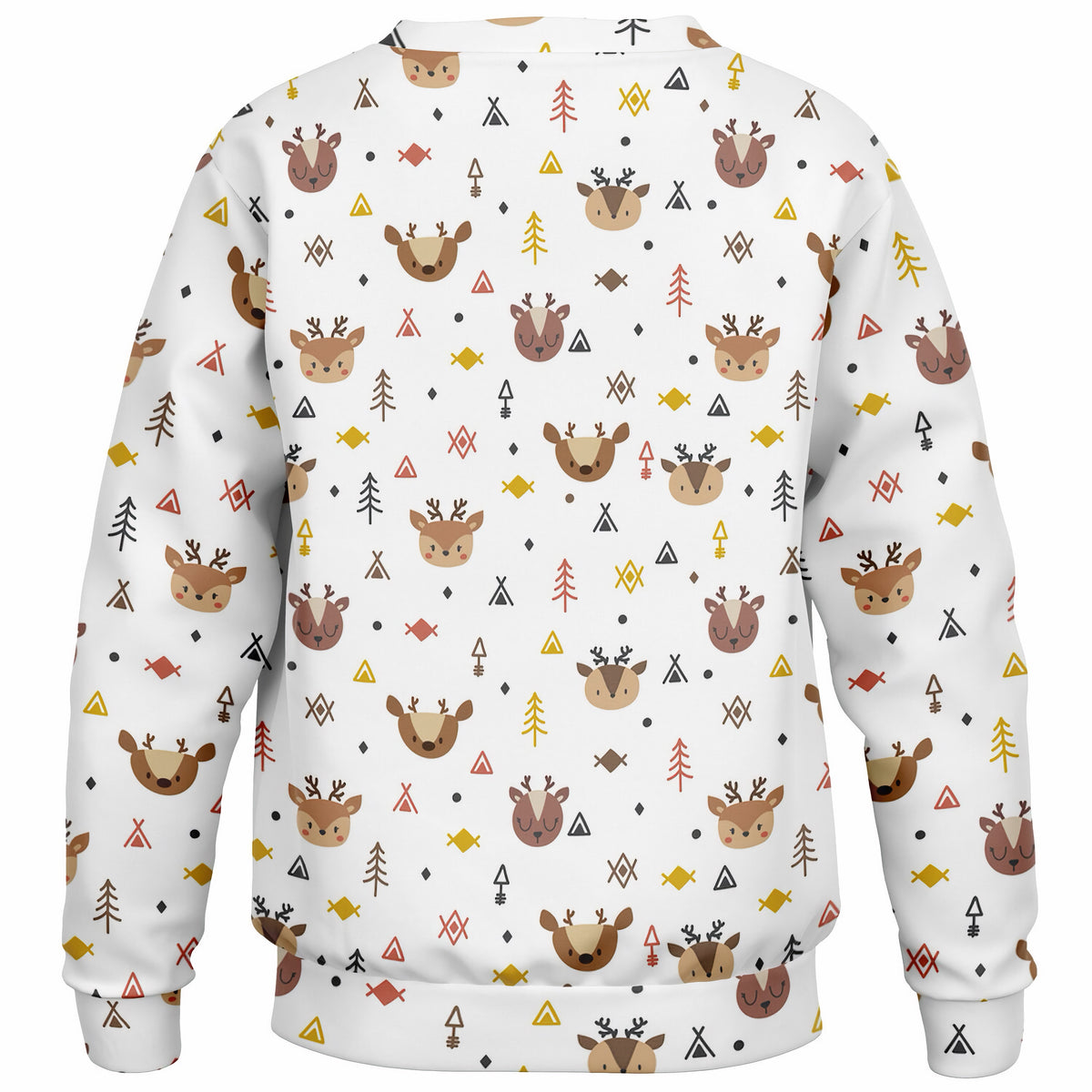 Kids Cute Woodland Reindeer Sweatshirt – Ultra Soft & Stretchy, Cozy Fleece or Lightweight Sports Fabric Sweatshirt – Ultra Soft & Stretchy, Cozy Fleece or Lightweight Sports Fabric