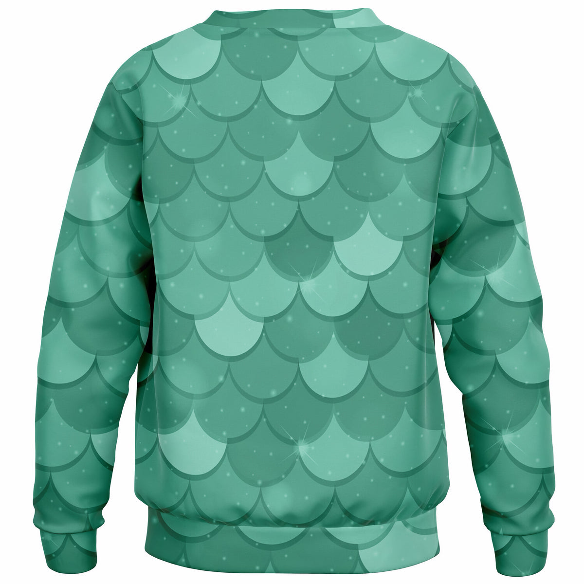 Girls Green Mermaid Sweatshirt – Ultra Soft & Stretchy, Cozy Fleece or Lightweight Sports Fabric Sweatshirt – Ultra Soft & Stretchy, Cozy Fleece or Lightweight Sports Fabric