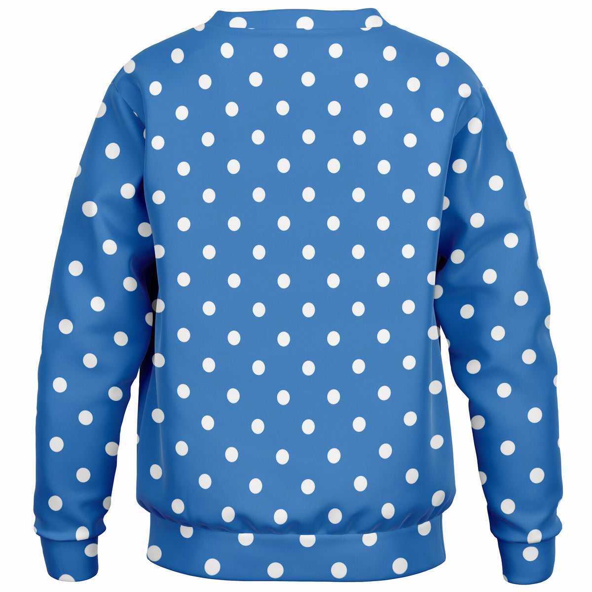 Kids Bright Blue Polka Dot Sweatshirt – Ultra Soft & Stretchy, Cozy Fleece or Lightweight Sports Fabric Sweatshirt – Ultra Soft & Stretchy, Cozy Fleece or Lightweight Sports Fabric