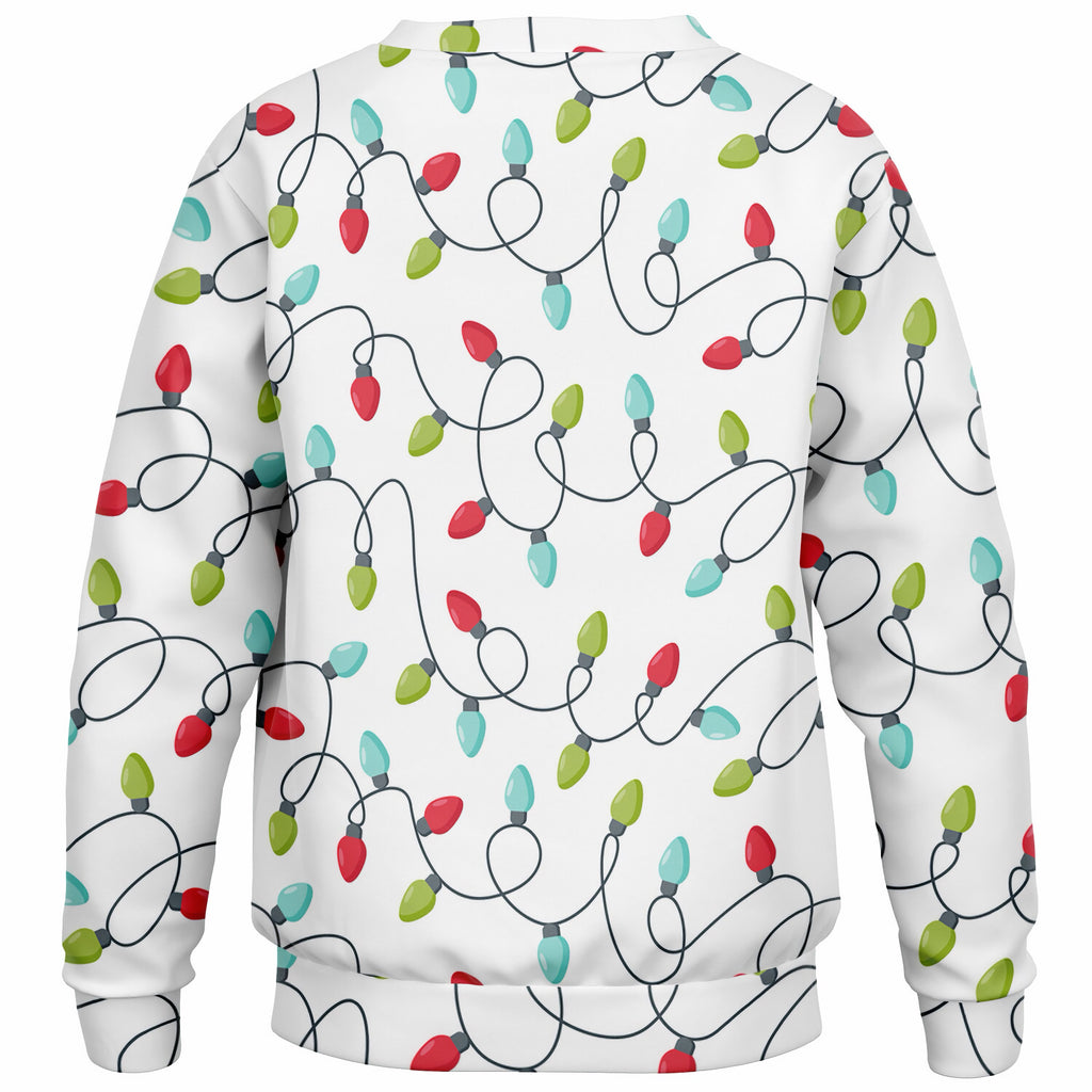 Kids Christmas Lights Sweatshirt – Ultra Soft & Stretchy, Cozy Fleece or Lightweight Sports Fabric Sweatshirt – Ultra Soft & Stretchy, Cozy Fleece or Lightweight Sports Fabric