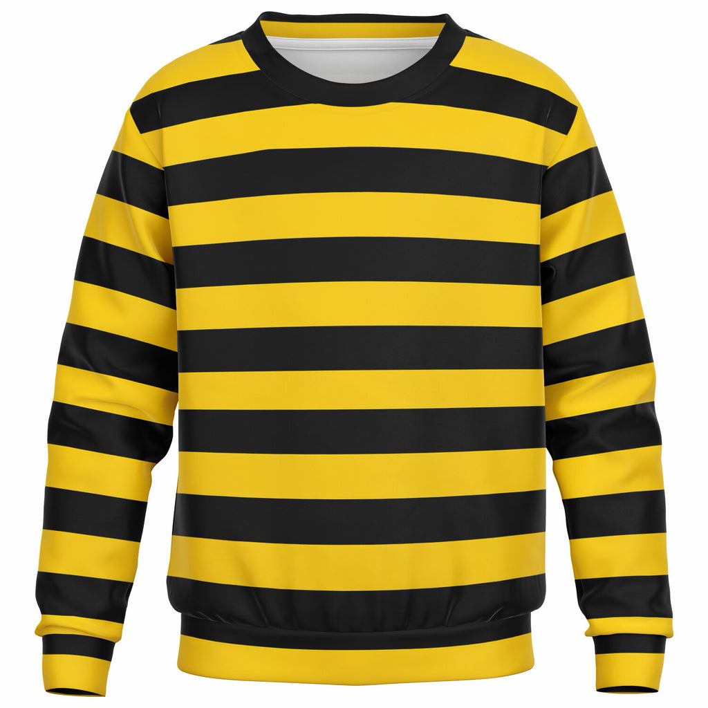 Kids Bee Stripe Sweatshirt – Ultra Soft & Stretchy, Cozy Fleece or Lightweight Sports Fabric Sweatshirt – Ultra Soft & Stretchy, Cozy Fleece or Lightweight Sports Fabric