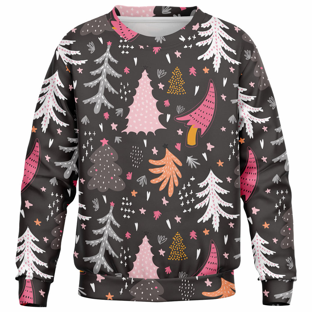 Kids Cute Christmas Tree Sweatshirt – Ultra Soft & Stretchy, Cozy Fleece or Lightweight Sports Fabric Sweatshirt – Ultra Soft & Stretchy, Cozy Fleece or Lightweight Sports Fabric