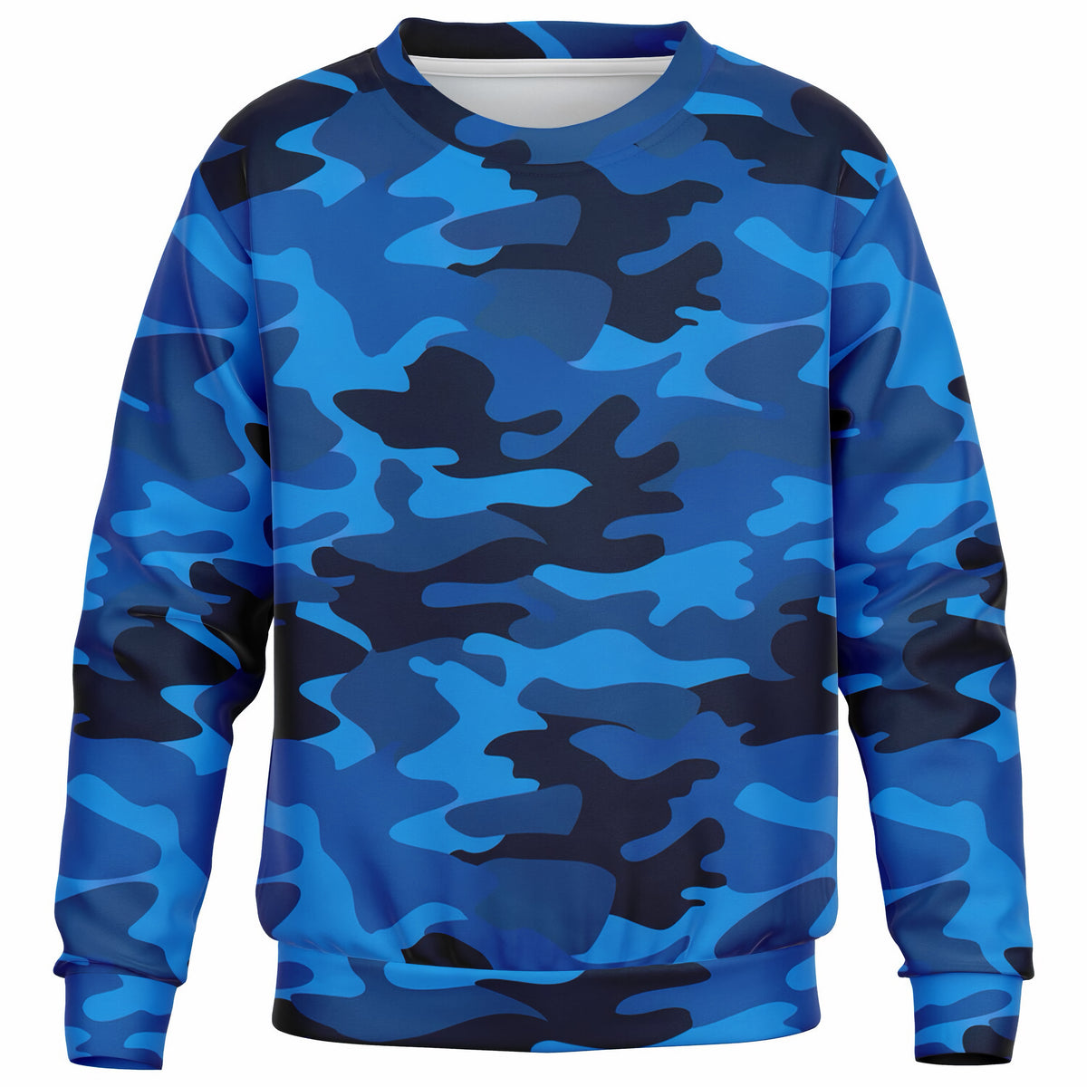 Kids Blue Camouflage Sweatshirt – Ultra Soft & Stretchy, Cozy Fleece or Lightweight Sports Fabric Sweatshirt – Ultra Soft & Stretchy, Cozy Fleece or Lightweight Sports Fabric
