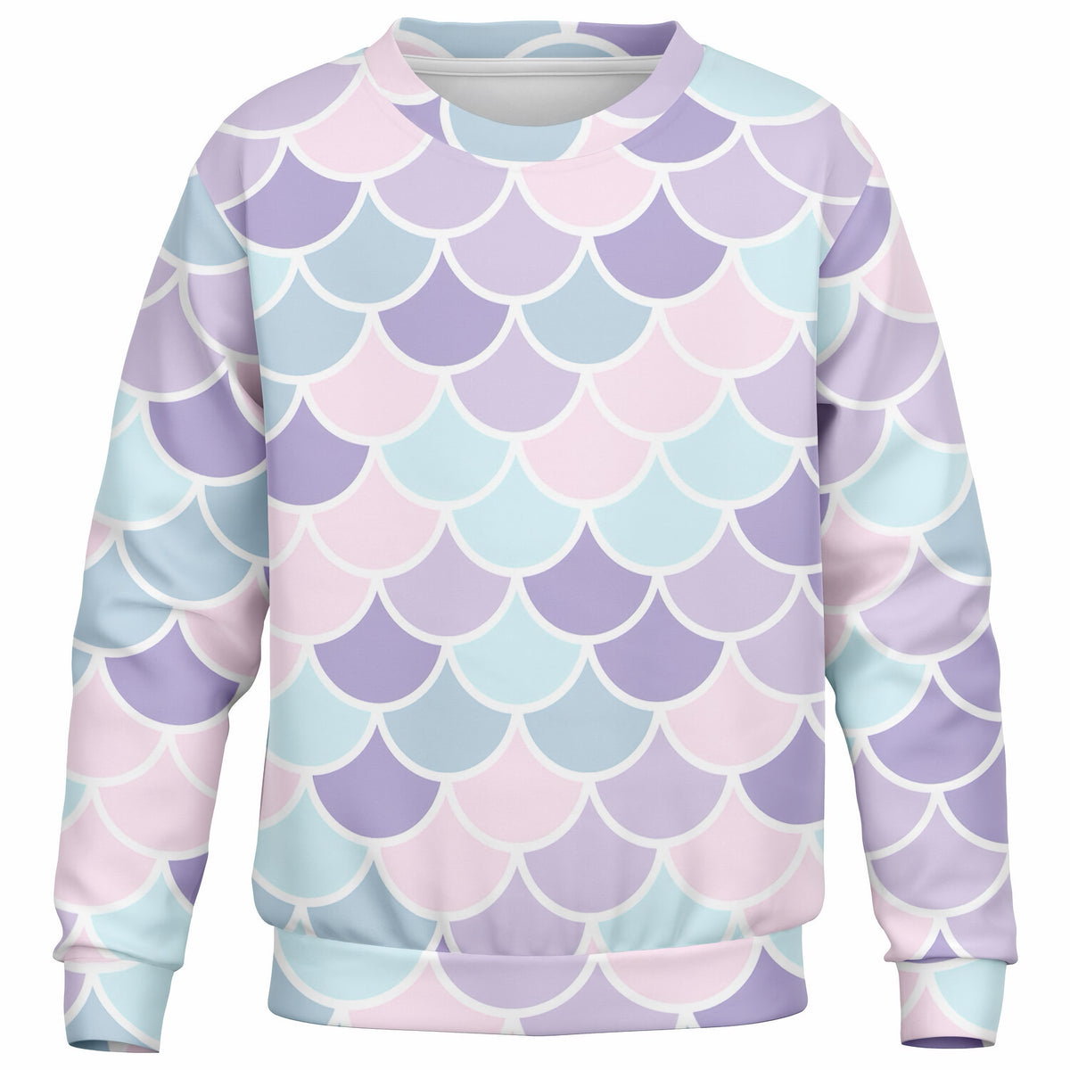 Girls Pastel Purple Mermaid Sweatshirt – Ultra Soft & Stretchy, Cozy Fleece or Lightweight Sports Fabric Sweatshirt – Ultra Soft & Stretchy, Cozy Fleece or Lightweight Sports Fabric