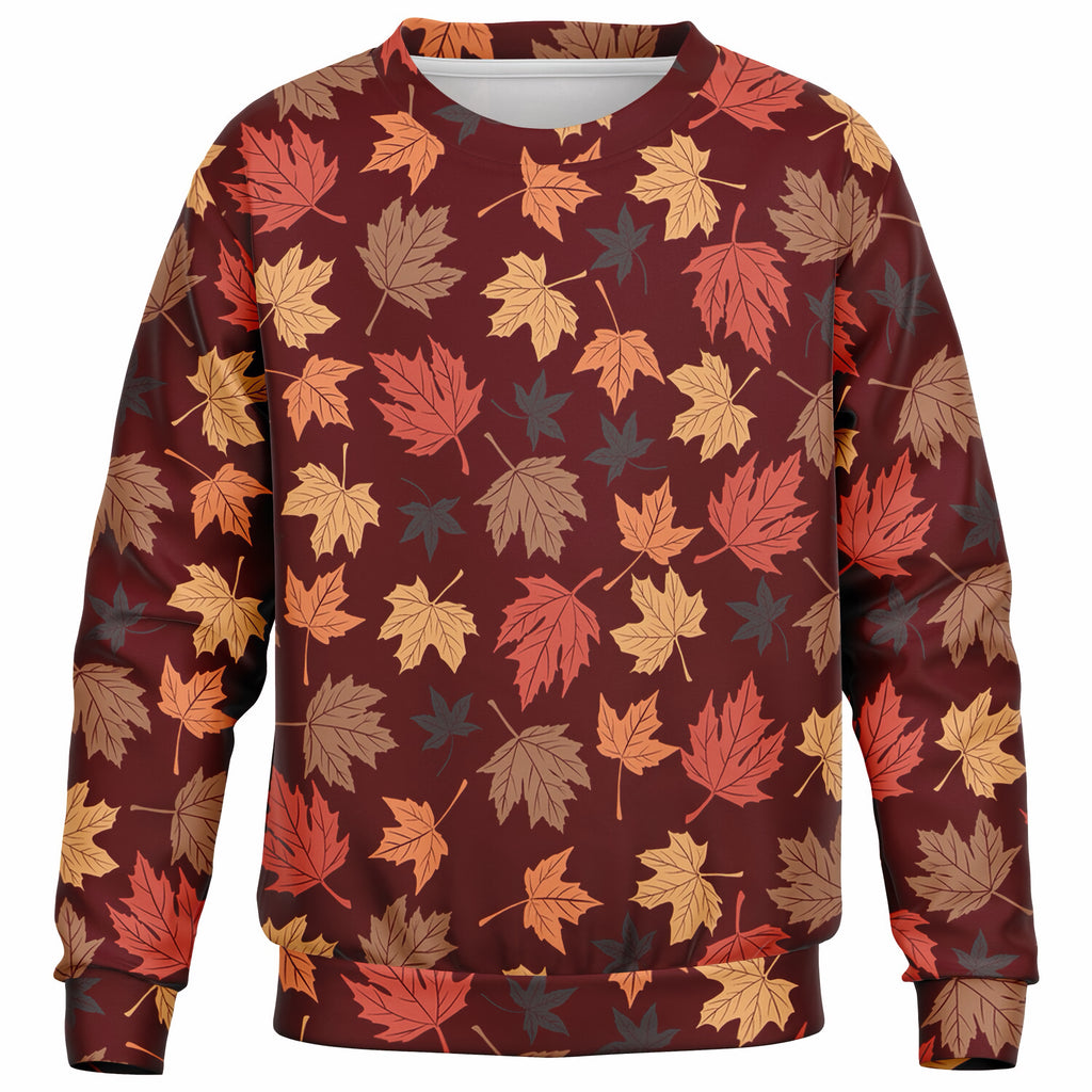 Kids Autumn Leaves Sweatshirt – Ultra Soft & Stretchy, Cozy Fleece or Lightweight Sports Fabric Sweatshirt – Ultra Soft & Stretchy, Cozy Fleece or Lightweight Sports Fabric