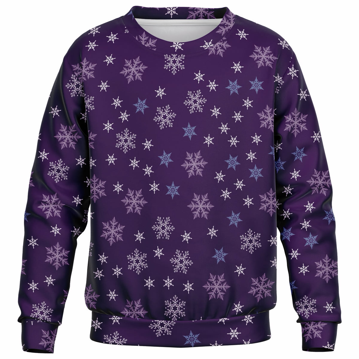 Kids Purple Snowflake Sweatshirt – Ultra Soft & Stretchy, Cozy Fleece or Lightweight Sports Fabric Sweatshirt – Ultra Soft & Stretchy, Cozy Fleece or Lightweight Sports Fabric