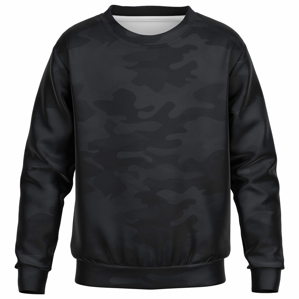 Kids Black Camouflage Sweatshirt – Ultra Soft & Stretchy, Cozy Fleece or Lightweight Sports Fabric Sweatshirt – Ultra Soft & Stretchy, Cozy Fleece or Lightweight Sports Fabric