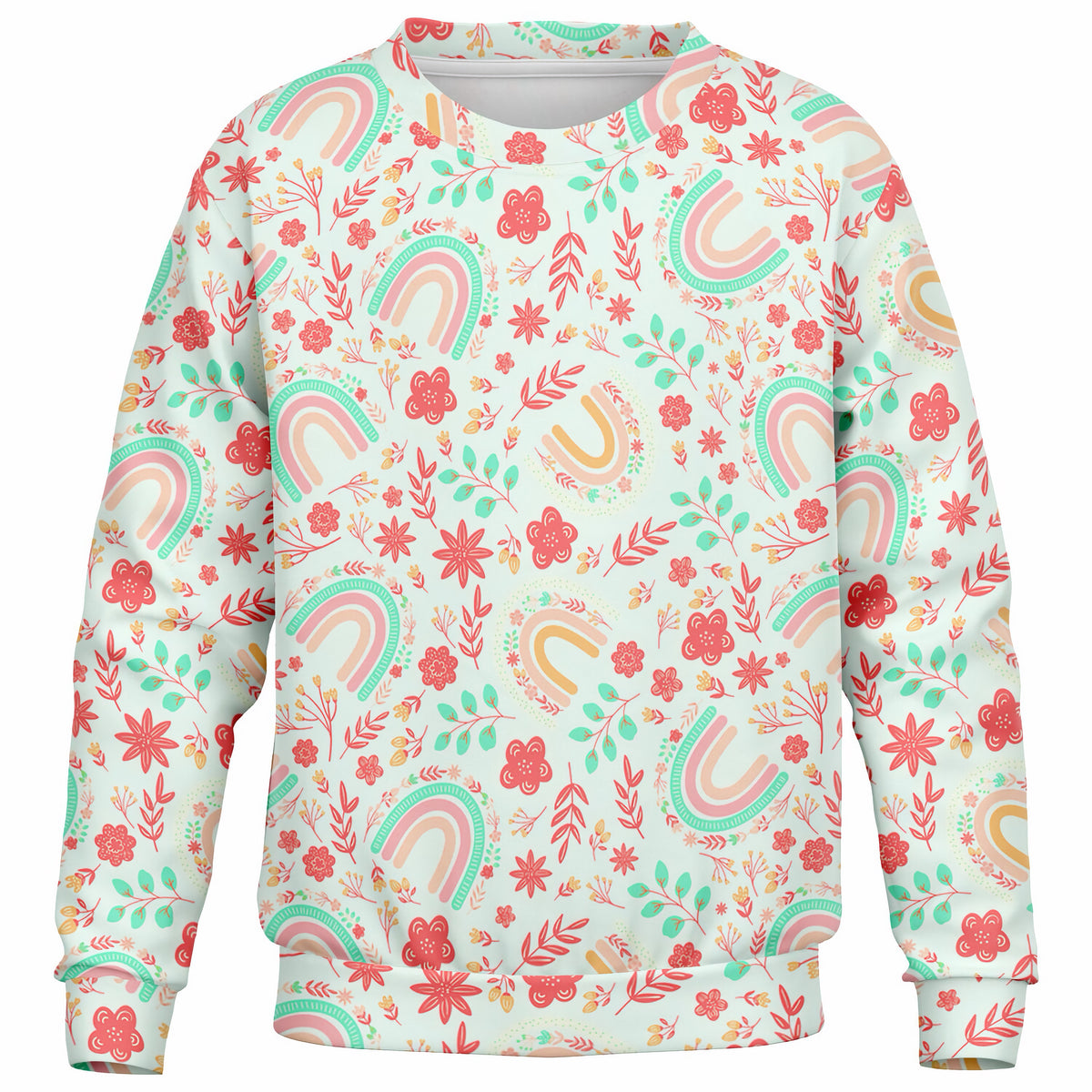 Kids Boho Rainbow Sweatshirt – Ultra Soft & Stretchy, Cozy Fleece or Lightweight Sports Fabric Sweatshirt – Ultra Soft & Stretchy, Cozy Fleece or Lightweight Sports Fabric